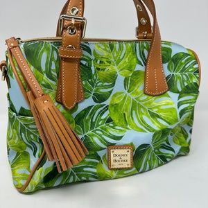 Dooney & Bourke Green and Brown Satchel